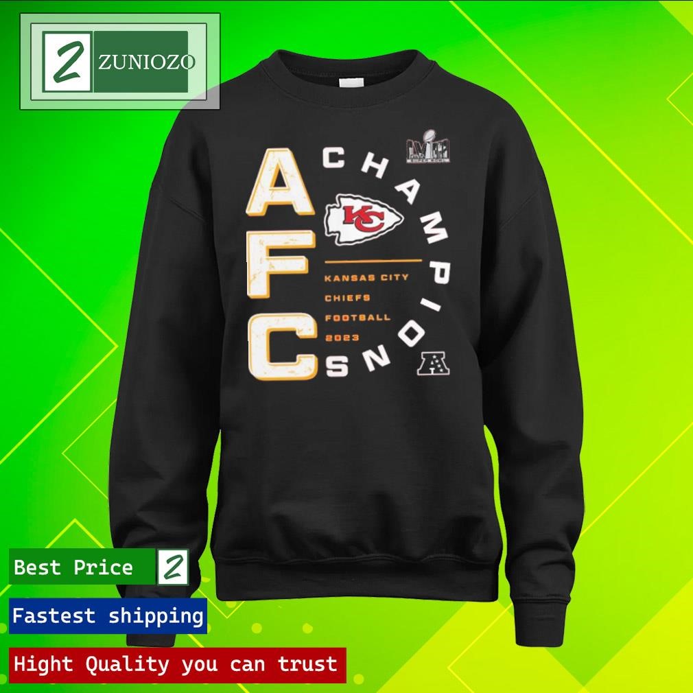 Official Kansas City Chiefs 2023 Afc Champions Right Side Draw T-Shirts longsleeve