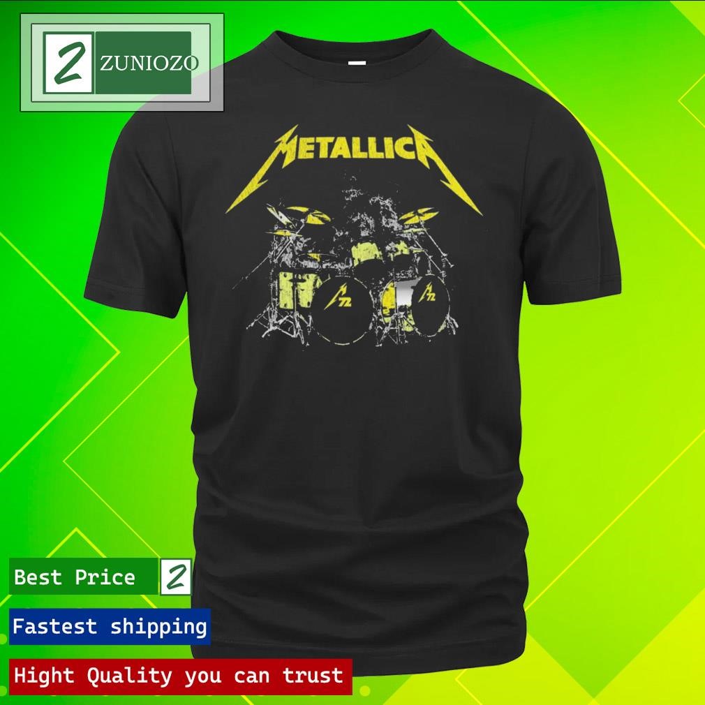 Official Metallica 72 Seasons Merch Lars Ulrich M72 Drum Set T-Shirts ...