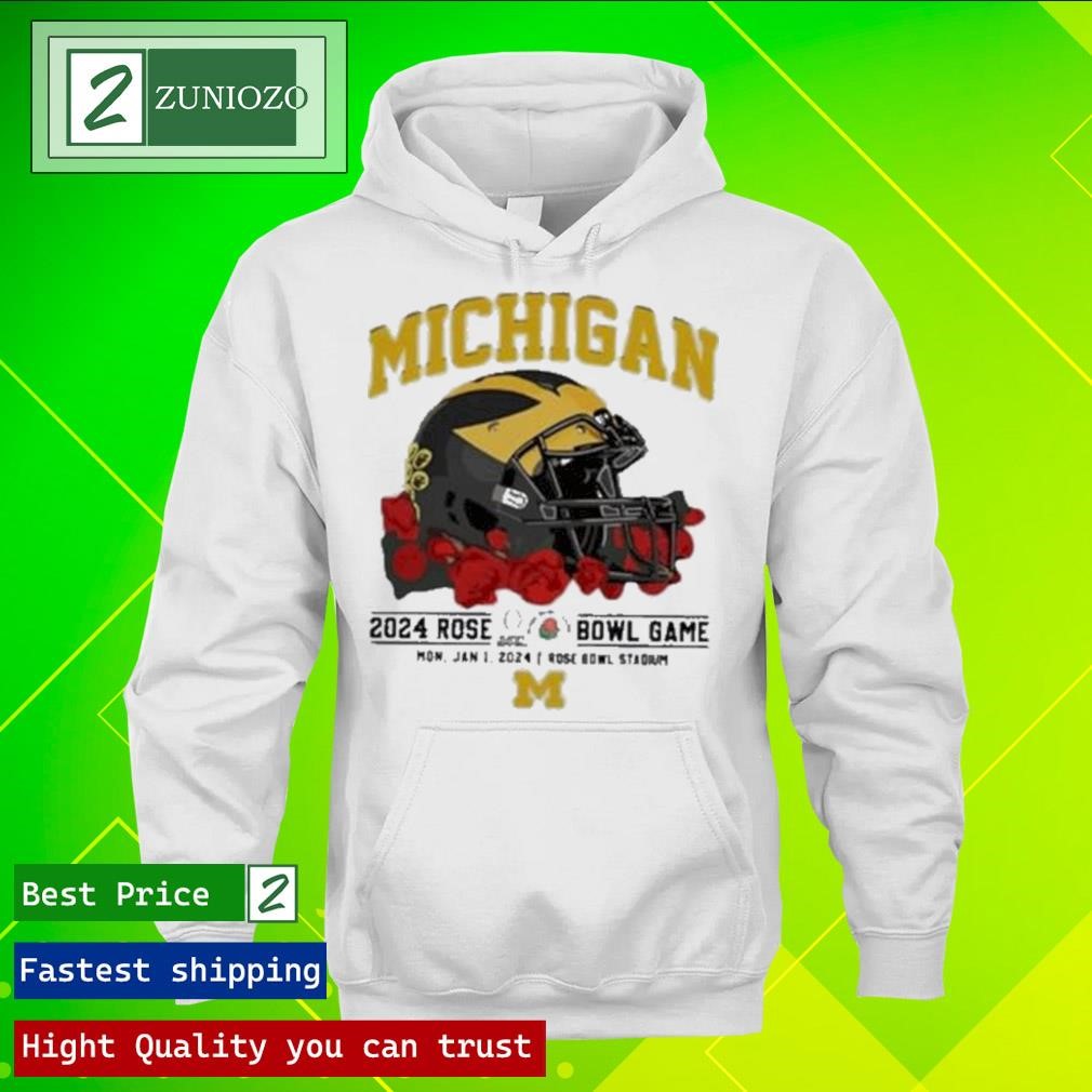 Official Original Quality New Michigan Rose Bowl 2024 Flower T-Shirts ...