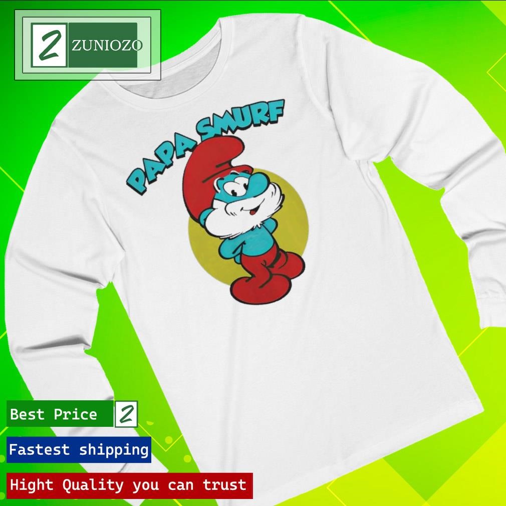 Official Papa Smurf Papa Smurf Character T-Shirts longsleeve
