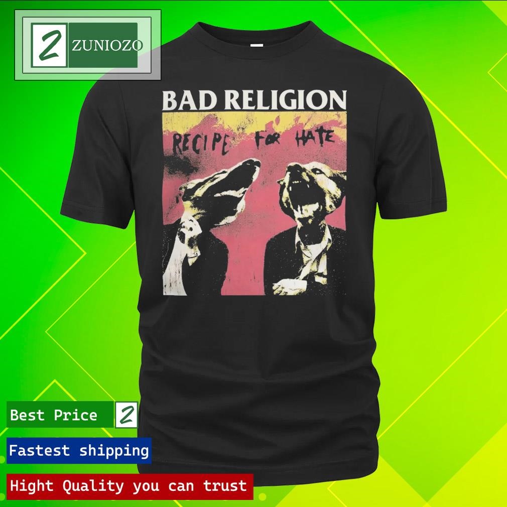 Official Bad Religion Merch Distressed Recipe For Hate T-Shirt