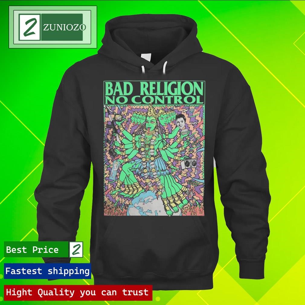 Official Bad Religion Merch No Control Kozik hoodie