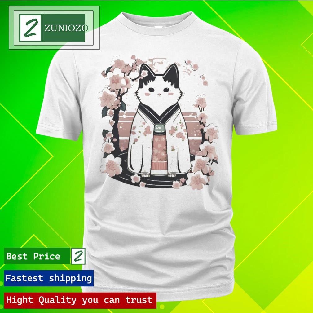 Official National Cherry Blossom Festival Kimono Cat Shirt
